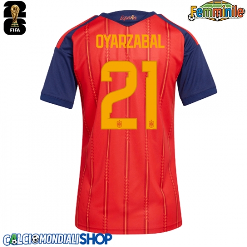 Maglie da calcio Spagna Mikel Oyarzabal #21 Prima Maglia Femminile Mondiali 2026  Manica Corta